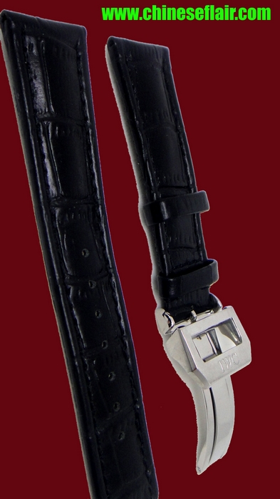 Aftermarket IWC Replica Watch Straps Leather Strap - 22mm